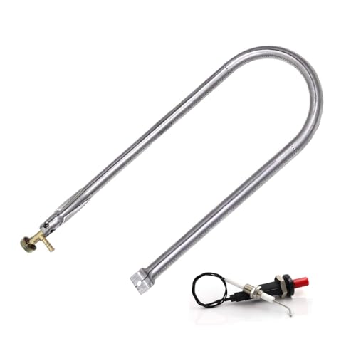 Bruciatore a Gas cm 55 a U ricambio universale per barbecue pietra ollare pietra lavica piastra ghisa (BRUCIATORE GAS GPL) potenza erogata 7 kw