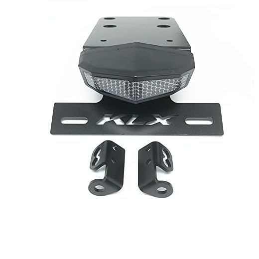 GYUKSIA Rear Tail Tidy Fender Eliminator License Plate Holder LED Integrated Brake Tail Light Turn Signal Compatible with KAWASAKI KLX 250S 2006-2014 , KLX 250SF 2009-2010 (Clear) GY-JT-1012-W1