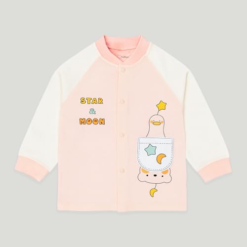Image of Kidbea Unisex Baby Pajama & Co-ord Set | Soft Cotton Long Sleeve Top & Bottom | Cute Prints, Warm & Cozy Clothes for Newborns & Infants