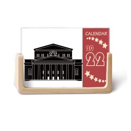 Calendrier de bureau 2022 avec motif Moscow Theatre idéal pour sublimer votre espace télétravail