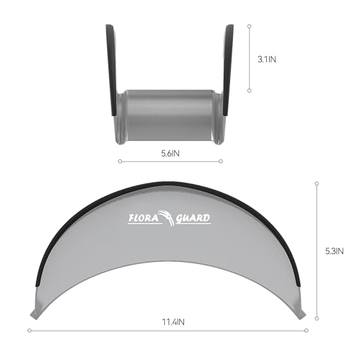 Wandschlauchhalter Flora Guard für Gartenschläuche, Metall, grau