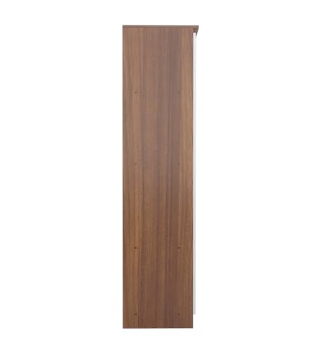Image of COUCH CULTURE Engineering Wooden Wardrobe Almirah for Cloth with 2 Doors | Almira for Clothes Wooden | Wardrobe Organizer | Multipurpose Almirah | Leon Teak, Model - Dallas 1 Year Warranty