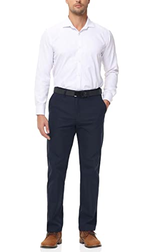 Soojun Men's Classic Fit Wrinkle Resistant Comfort Waist Flex Pant4