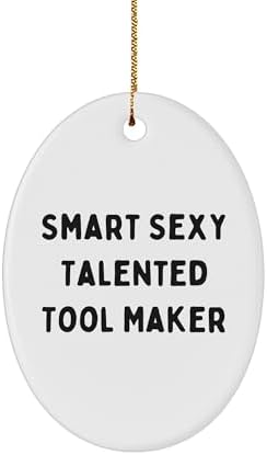 Smart Sexy Talented Tool Maker Oval Ornament, A Funny Gift from Friends or Family for Tool Maker, Christmas Unique Gifts, Oval Ornament for Men image 2