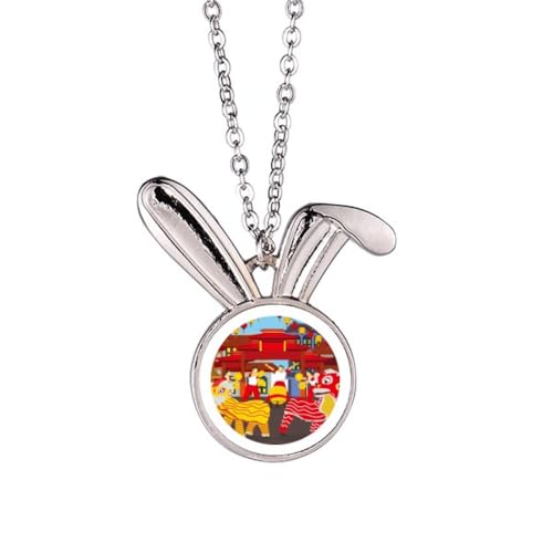 Collier lapin lion chinois, le cadeau idéal et symbolique à offrir