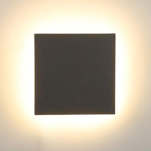 Image of ELIANTE Metal Outdoor Wall Light Grey for Living Room, Bedroom, Dining Room, Kitchen | 2 Years Warranty | Inbuilt LED