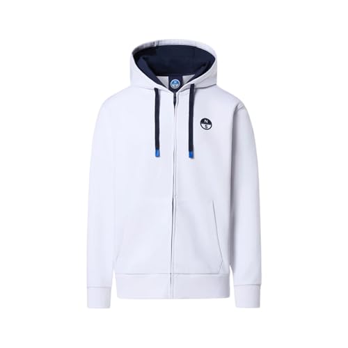 Questa felpa hoodie da uomo è progettata per combinare comfort e rispetto per il pianeta perché è realizzato in cotone organico che riduce le emissioni e il consumo di acqua.