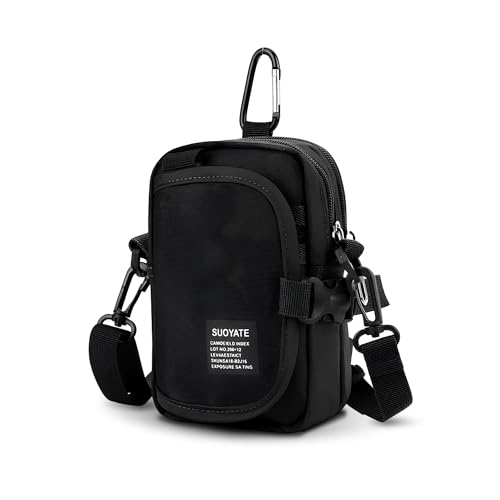 Image of CARRY TRIP Tactical Outdoor Sling Bag with Adjustable Strap, 2 Compartments, Water-Resistant Material, Keychain & Card Slots - Hiking, Camping & Travel Crossbody Bag for Men & Women