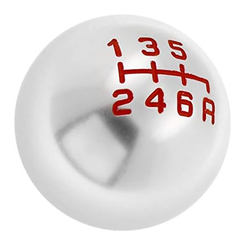 Gear Shift Knob 6 Speed Round Aluminum Ball MT Manual M10X1.5 Compatible with Civic City FD2 FN2 EP3 TYPE R DC2 DC5 AP1 AP2 S2000 F20C Cover