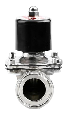 Électrovanne DN40 DC24V inox SUS304 Tri Clamp vanne solénoïde sanitaire - 6