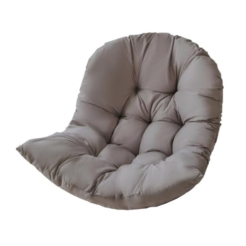Thickened hanging basket seat cushion, hammock swing chair cushion for indoor and outdoor garden office(Dark grey)