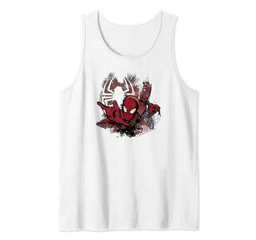 Débardeur Spider-Man Marvel avec logo portrait splotch pour homme et ado