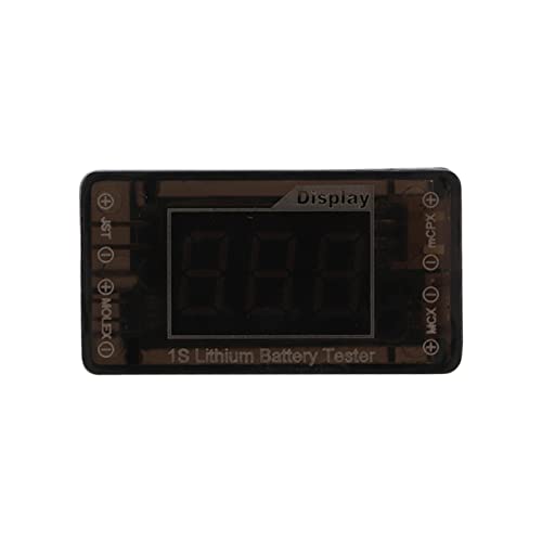 1S Battery Tester Indicator Checker for JST MCPX MCX Plug - Accurate Voltage Detection for Life, LiPo, and LiHv Batteries