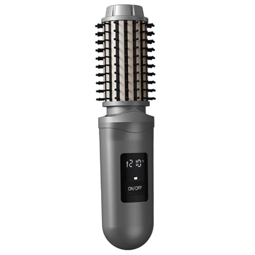 Brosse à lisser les cheveux sans fil portable avec ions négatifs et port Type-C