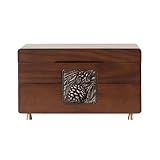 Joyero de madera con cajones para collares, pendientes, anillos y pulseras, ideal para mujeres y niñas