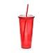 Eco To Go Cold Drink Tumbler - Double Wall -20oz. Capacity - Red