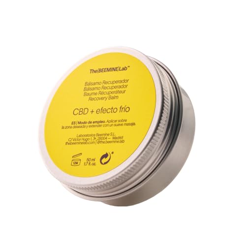 Bálsamo Recuperador músculos y articulaciones CBD - 200mg de CBD, Árnica, Menta y Miel - Post-Ejercicio, Actuación Localizada y Efecto Frío - Ingredientes Naturales