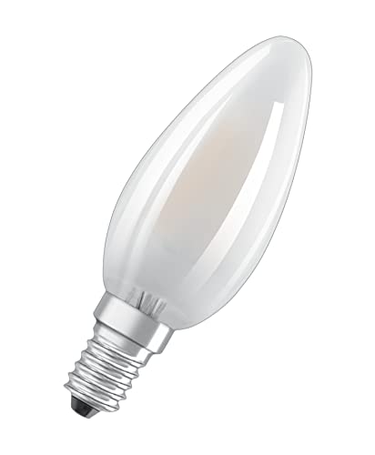 Osram Superstar dimmbare LED-Lampe mit besonders hoher Farbwiedergabe (CRI90) für E14-Sockel, mattes Glas,Kaltweiß (4000K), 470 Lumen, Ersatz für herkömmliche 40W-Leuchtmittel, dimmbar, 1-er Pack