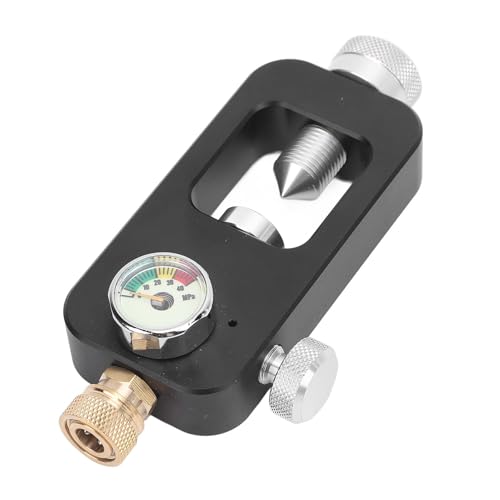 Adaptateur de recharge de plongée Naroote en alliage robuste avec manomètre - 5