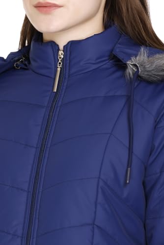 Image of RARE TIMES Women's Stylish Solid Full Sleeves Jacket | Winter Wear Quilted Jacket for Travelling | Regulaer Fit Puffer Jacket For Women