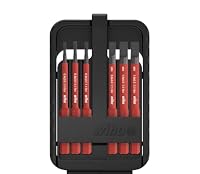 Wiha – Wiha 43152 electricSchlitz 6-TLG. in slimBit-Box Bit Set Rot