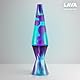 LAVA® - Lampe Aurora Borealis 2047, lila wachs, blaugrüne flüssigkeit, dekorativer sockel und deckel, original 14,5 zoll bewegungslampe der marke