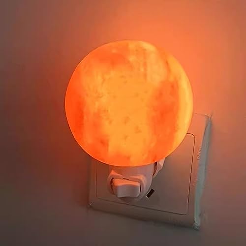 Fantasee Himalayan Salt Lamp Night Light with Extra Bulbs, Natural