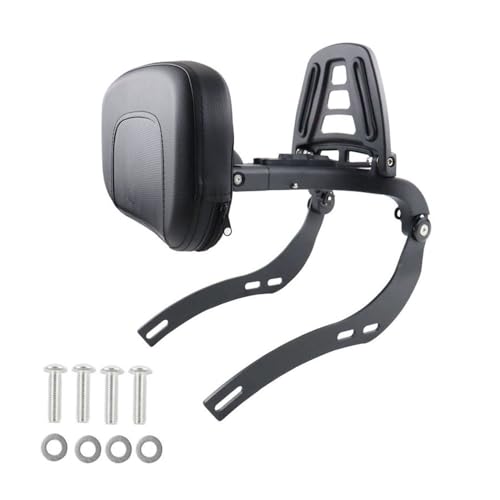 Porte-bagages pliable moto avec dossier passager réglable multi-usages