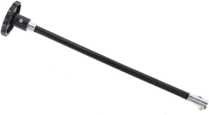 Aluminum Alloy Telescope Trimmer Lever Rod for 80EQ 80DX EQ1 EQ2 Mount, Anti-Slip Fine Tuning Hand Wheel Replacement, Black Astronomy Accessory(Short)
