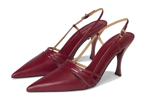 Michael Kors Zapatos de tacón Haisley Sling para mujer, mulberry, 38.5 EU