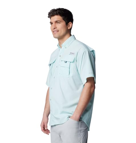 Image of Columbia Men Omni-Shade Bahama II Hiking and Trekking Short Sleeve Shirt