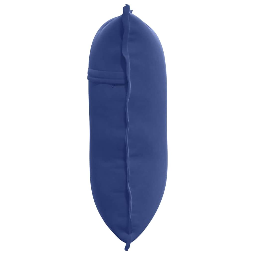 Cuscino per la schiena in tessuto a coste, 60 x 50 cm, blu