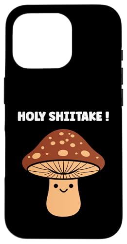 Funny minimalist mushroom simple holy shiitake �X�}�z�P�[�X iPhone 16 Pro �p