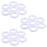FAVOMOTO 800pcs Curtain Circles White Plastic Roman Curtain Rings Folding Curtain Rings Blind Roman...