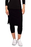 Snoga Women’s Modest Athleisure Skirt with Cropped Leggings - Active Yoga Pants with Mid-Length Skir