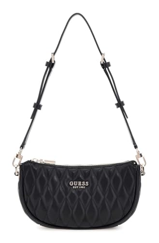 Sac à épaule GUESS Valla Mini zippé noir aux finitions haut de gamme