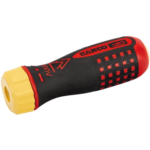 Bahco 808060 Slim Ratcheting Screwdriver Handle, Multi-Colour