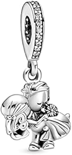 Pandora Moments Women's Sterling Silver Married Couple Dangle Charm for Bracelet