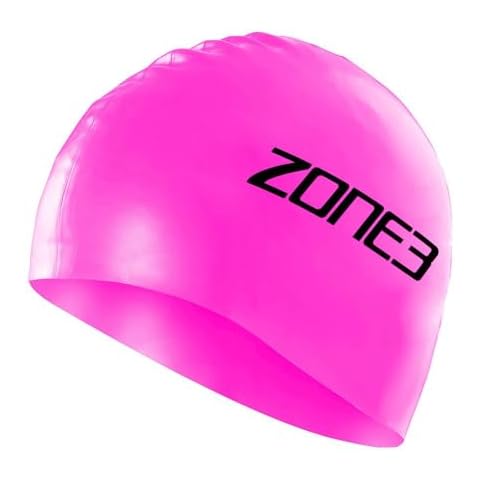 ZONE3 Hi-Vis Pink Silicone Swim Cap Cover