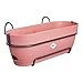 Price comparison product image elho Vibia Campana Trough Allin1 50 - Planter for Balcony - Ø 50.4 x H 17.7 cm - Pink/Dusty Pink