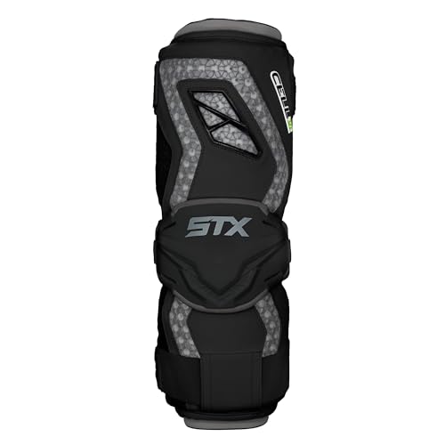 STX Cell VI™ Lacrosse Arm Guards, Small, Black, Pair