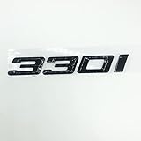 Topzooc 330i Emblem Gloss Black Genuine Size Replacement for BMW Trunk Lid Car Rear Badge Emblem...