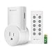Etekcity Upgraded Wireless Remote Control Electrical Outlet Switch for Lights and Household Appliances, Up to 100 ft, FCC Certified, ETL Listed, White (Learning Code)