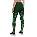 FIERCEPULSE Part Irish, All Trouble Leggings for Women - Mid Waisted, Stretchy Pants Printed Leggings for Workout & Exercise Multi