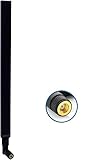 TECHTOO WiFi Antenna 2.4GHz 10 dBi for Wireless Router - Security IP Camera - USB Card Adapter - PCI PCIe Cards - Range Extender - PC Desktop - Drone - Signal Booster (2.4GHz RP-SMA 1-Pack)
