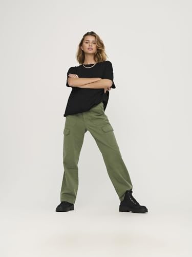 Only Onlmalfy Hw Cargo Pant Pnt Pantaloni, Kalamata, S / 31L Donna - 8