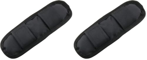 Image of Shoulder Strap Pad Black Removable Luggage Bags Shoulder Strap Pads Fastener Cushions for Bag Backpack Satchel (Pack of 2)
