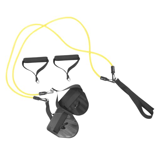 Mikikit Swim Training Belt Resistance Band Handle Static Swimming Belt Cord for Pool