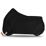 ✅【HOHE QUALITÄT】Die Alfheim Motorradabdeckung besteht aus 210D Oxford-Material mit PU-Beschichtung, um Ihr Fahrrad vor Vogelkot, Regen, Staub, Hitze, UV-Strahlen und Regen zu schützen. Kann auch Kratzer verhindern. Alfheim Motorradhülle besteht aus Doppelnadel und Doppeldraht. Somit bietet unsere Motorradabdeckung eine hervorragende Qualität.