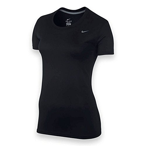 Nike Women's Legend Short Sleeve Poly Top (X-Small, Black)